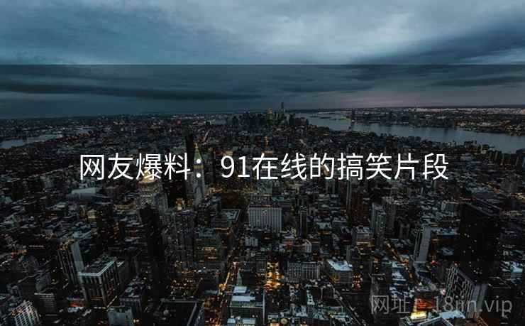 网友爆料：91在线的搞笑片段  第4张